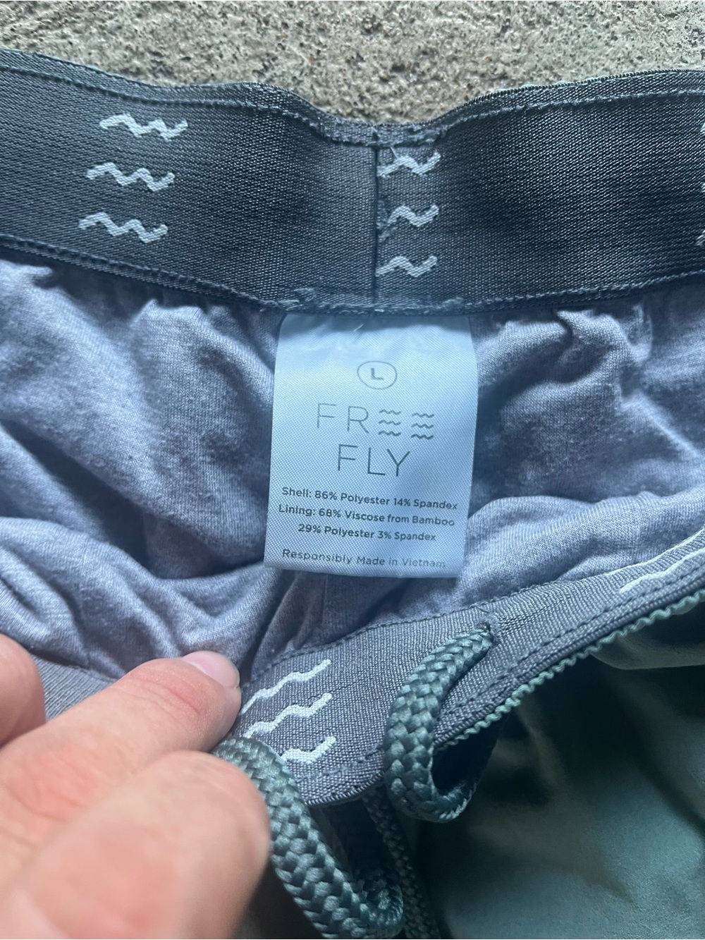 Free Fly Apparel Men's Teal Athletic Elastic-Waist Shorts - Picture 3 of 7